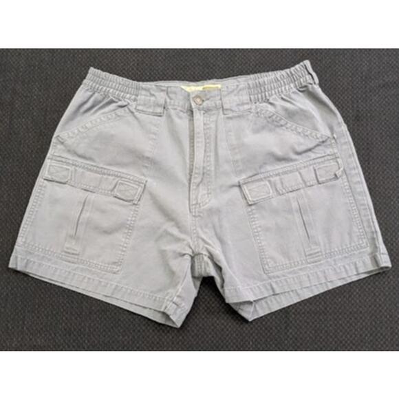 Cabela's Cargo Shorts Light Grey Size 36 Baker Pockets - Picture 1 of 7